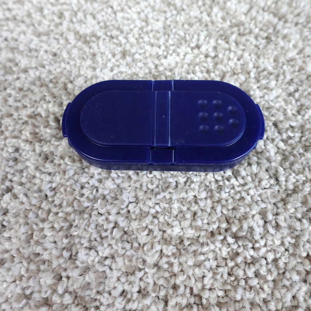 Tupperware Navy Blue‎ Oval Spice Shaker Replacement Lid Flip Top Seal Dual Sided